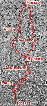 ruta Huesca Robres
